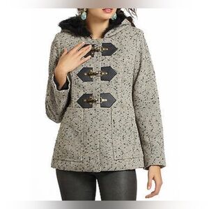 Anthropologie Third Piece Wool Peacoat Jacket size 10